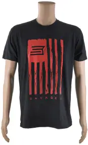Футболка Savage Short sleeve T-Shirt/Savage Flag 2XL ц:черный