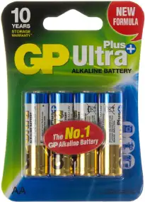 Батарейка GP AA (LR6) Ultra Plus Alkaline 4 шт