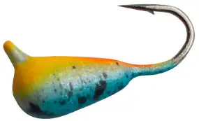 Мормишка вольфрамова Shark Крапля з вушком 0.267g 2.5mm гачок D18 к:помаранчевий/синій