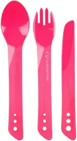 Набор столовых приборов Lifeventure Ellipse Cutlery Set Pink