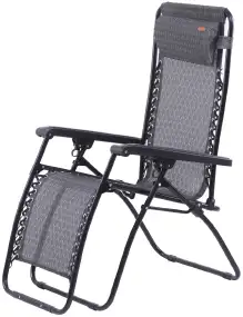 Шезлонг KingCamp Deckchair Cool Style Middle. Gray