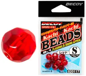 Бусинка Decoy B-1 Kachi-Kachi Beads M (9 шт/уп) ц:красный