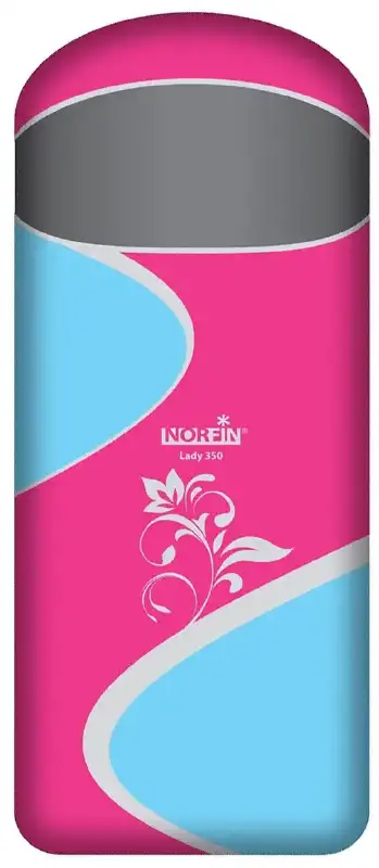 Спальный мешок Norfin LADY 350 0°- (-10°) / 180х70см / NFL L ц:голубой/розовый