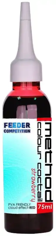 Аттрактант CarpZoom Feeder Competition Method Colour & Fluo Cocktail Strawberry 75мл