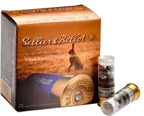 Патрон Sellier & Bellot BUCK SHOT кал. 12/70 картечь 6,83 мм навеска 32 г (без контейнера)