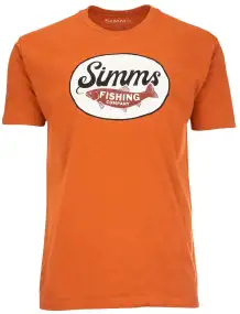 Футболка Simms Trout Outline T-Shirt S Adobe Heather