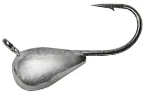 Мормишка вольфрамова Shark Крапля з вушком 0.15g 2.0mm гачок D20 гальваніка к:срібло