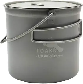 Котелок Toaks Titanium Pot with Bail Handle 1,1L