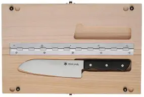 Нож кух. Snow Peak CS-208 Cutting Board Set L + разделочная доска