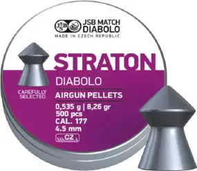 Кулі пневматичні JSB Diabolo Straton. Кал. 4.53 мм. Вага - 0.53 г. 500 шт/уп