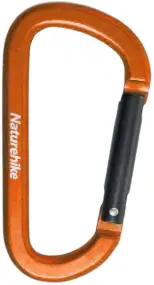 Карабин Naturehike D-type NH15A001-H 80мм ц:orange