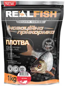 Прикормка Real Fish Silver Series Плотва Мотиль 1kg