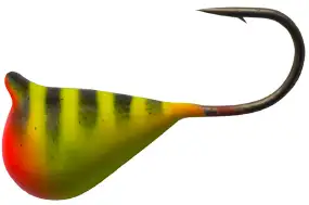 Мормишка вольфрамова Shark Крапля з вушком 0,267g 2.5mm гачок D18 к:жовтий/чорний