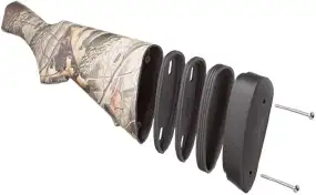 Комплект пластин-вставок для регулировки длины приклада в оружии Remington. Материал - пластик. Цвет - черный