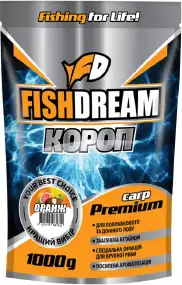Прикормка Fish Dream Премиум ZIP Карп Оранж 1кг