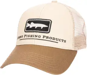 Кепка Simms Musky Icon Trucker Hat One size Tan