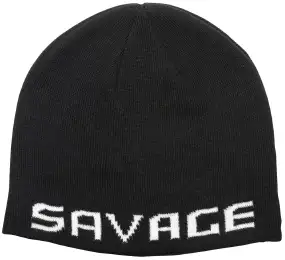 Шапка Savage Gear Logo Beanie One size Black/White