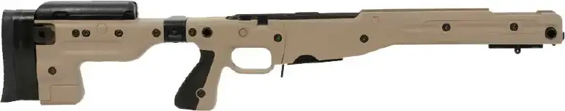 Ложа AI AICS AT M700 2.0 для Remington 700 SA. Складной приклад. Pale Brown