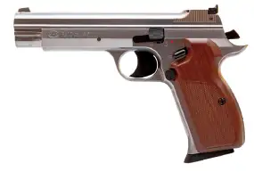 Пистолет пневматический SAS P210 Silver Blowback BB кал. 4.5 мм. Корпус - металл
