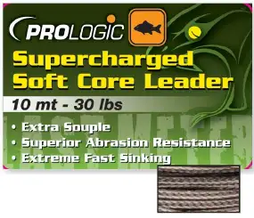 Лидкор Prologic Supercharged Soft Core Leader 5m 50lbs Camo Silt
