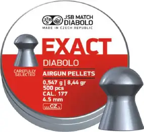 Кулі пневматичні JSB Diabolo Exact. Кал. 4.52 мм. Вага - 0.54 г. 500 шт/уп